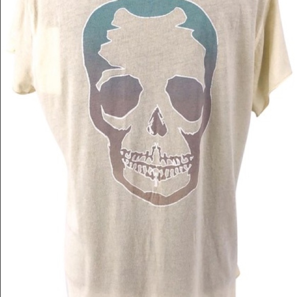Zadig & Voltaire Tee Shirt with Skull on Back